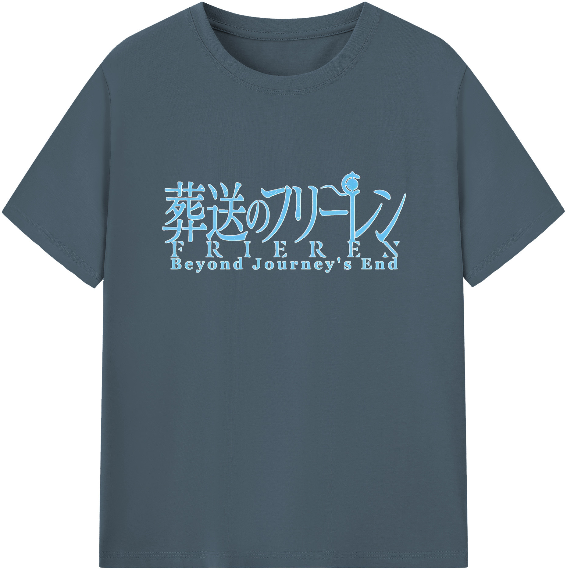 （画像用） 葬送のフリーレン Frieren 綿100％半袖Tシャツ（フロントプリント）
